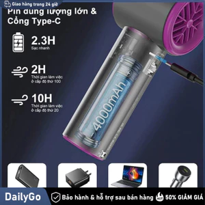 Quạt mini cầm tay USB sạc di động 100 tốc độ quạt turbo để bàn Dây đeo،Sạc nhanh،Nhựa ABS