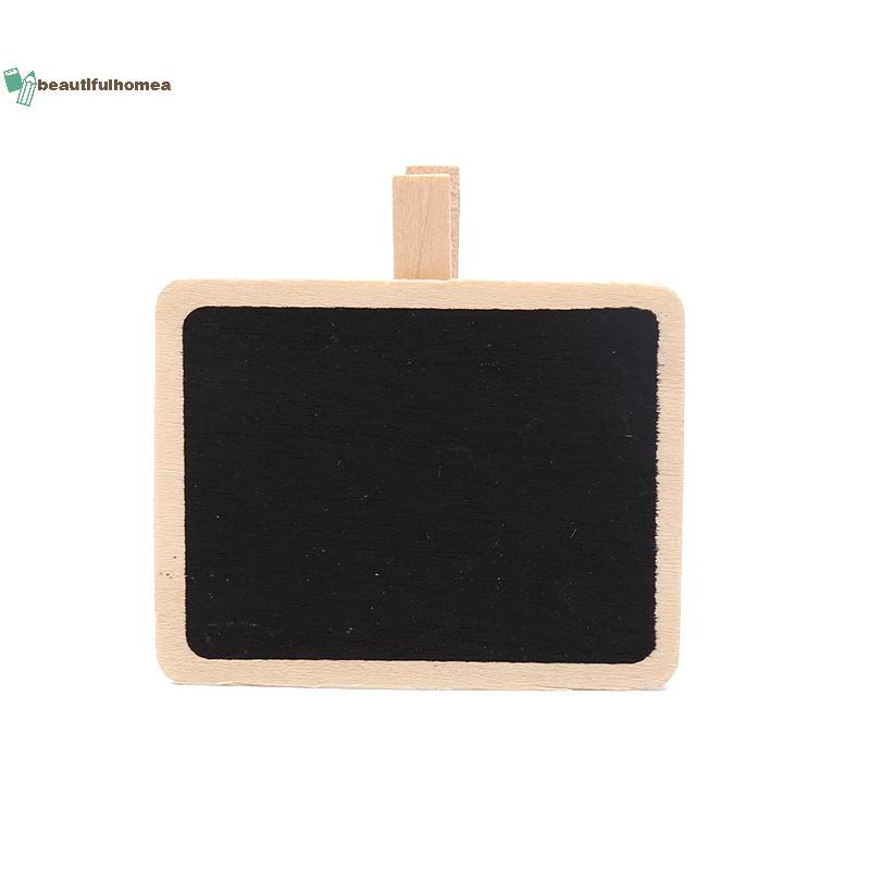 BeautifulHomeA 10 Chiếc Mini Gỗ Bảng Kẹp Tin Nhắn Note Board Trang Trí Cửa Hàng Nhà VN