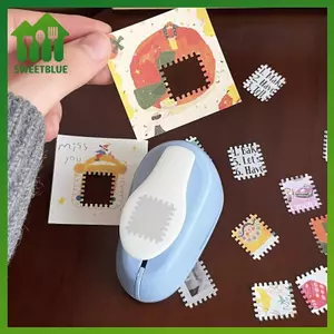 SWEET Hình Chữ Nhật Bưu Chính Tem Dập Nổi Công Cụ Sáng Tạo Kích Thước Lớn Handmade Hành Động Thủ Công Đấm Tạp Chí Chất Liệu Bộ Sưu Tập Công Cụ Cho Giấy Thủ Công n