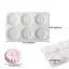 Luckyew 3D Trái Tim / Ngôi Sao / Tròn / Vuông Hoa Pudding Silicone Mousse Khuôn DIY Món Tráng Miệng Khuôn Socola Bánh Trang Trí Dụng Cụ Máy Nướng TQ