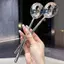 QIUWU Thìa Inox Tay Cầm Dài Hàn Quốc Bộ Đồ Ăn Thiên Khuấy Thìa Đá Muỗng Bữa Ăn Gia Đình Muỗng Ăn Tối.
