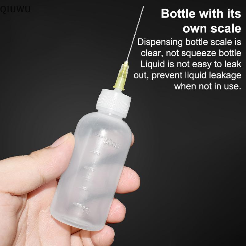 QIUWU 50ML Chai Chất Lỏng Nhựa Cho Hộp Đựng Nhựa Thông Hàn Dán Cho Điện Thoại PCB Làm Sạch Hàn Dụng Cụ Sửa Chữa.