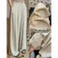 Quần Pyjama dáng rộng Nhật Bản dành cho nữ Mùa hè 2026 Phong cách mới Thời trang mềm mại Thoải mái Quần dài sọc mỏng sọc rộng