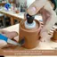 Bộ công cụ hoàn thiện đất sét-Pottery 4 chiếc Dụng cụ trang trí đất sét bằng gốm chuyên nghiệp