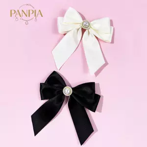PNPIA- Giả Ngọc Trai Nơ Cài Áo Nơ Áo Nơ Áo Len Neline Phụ Kiện Phong Cách Đại Học Jk Trang Trí Trâm Cài