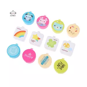 Maybest 4 Cái Bữa Trưa Bento Hộp Đựng Nước Tương Thiết Kế Dễ Thương Hộp Đựng Gia Vị Nhựa Mini Salad Sốt Cà Chua {VN}