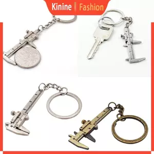 KIN Di Động Mini Vernier Calipers Móc Khóa Đo Dụng Cụ Đánh Răng Cho Vòng Chìa Khóa
