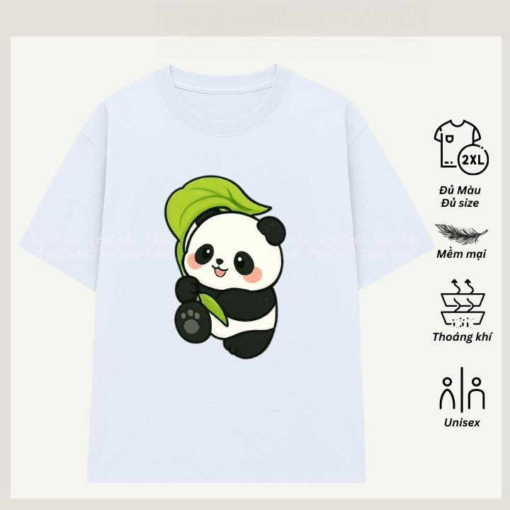 （Giao hàng 24h）Angela Áo Thun Hoạt Hình Sanrio Panda Gấu Trúc Dễ Thương Cute Unisex Form Rộng Nam Nữ Local Brand