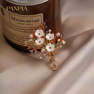 PNPIA- Bướm Ghi Chú Âm Nhạc Thổ Cẩm Thời Trang Retro Xòe Quần Áo Pin Chống Xước Phụ Kiện