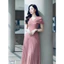 Đầm Nữ Dự Tiệc Dáng Dài CHE KHUYẾT ĐIỂM XẾP LI Nữ Tính SANG CHẢNH HIYU 66 STORE