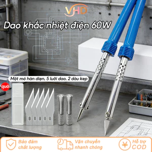 Mỏ Hàn Điêu Khắc 60W 220V - Máy Hàn Thiếc Cầm Tay Mini, Thiết Kế Chuyên Dụng Cho Hàn Linh Kiện Điện Tử