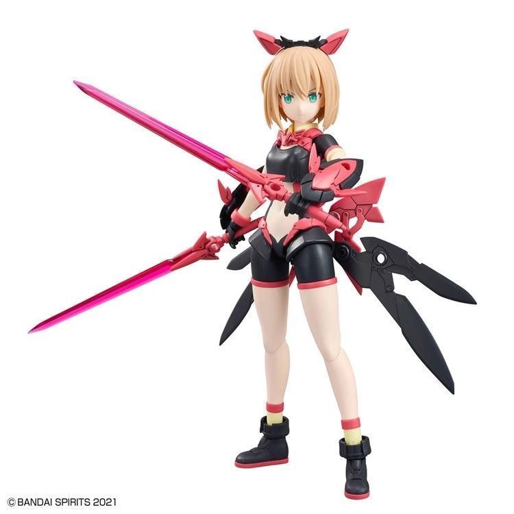 Hàng sẵn có Miễn phí vận chuyển Bandai 30MS Tiasha Dahlia Hoa Dress Up Color Matching B Machine Girl Movable Assembly Model