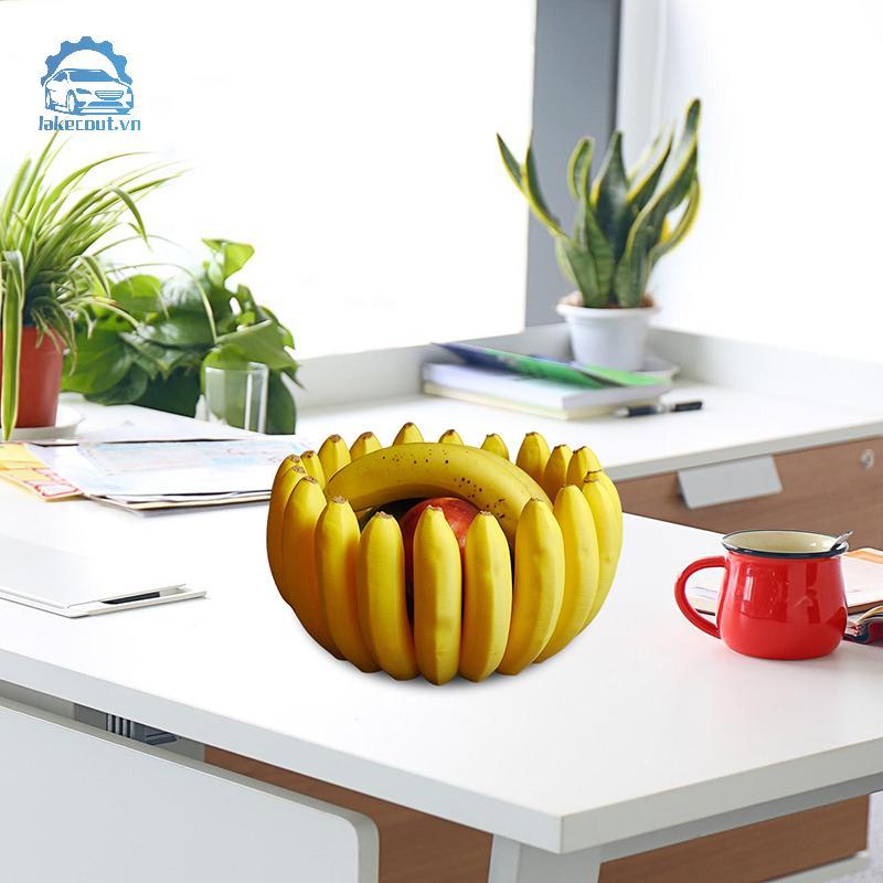 Lưới Chuối Hình Khay Bảo Quản Bát Trái Cây Đĩa Bàn Món Ăn Nhà Bếp Bộ Đồ Ăn Cho Salad Đồ Ăn Nhẹ Mô Phỏng Chuối Trang Trí Linh cẩu