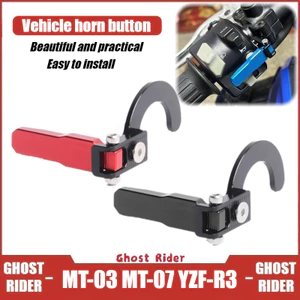 Dành Cho Yamaha MT-03 MT-07 YZF-R3 Sửa Đổi Nút Nối Dài Sừng CNC Công Tắc