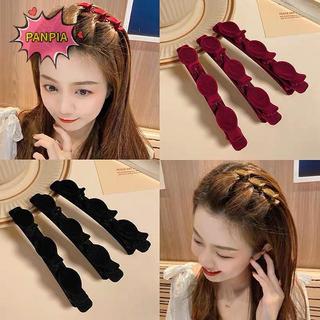[PNPIA] Kẹp Tóc Màu Trơn Phong Cách Hàn Quốc Cắt Tóc Nổ Kẹp Trán Đổ Barrettes Phụ Kiện Tóc VN