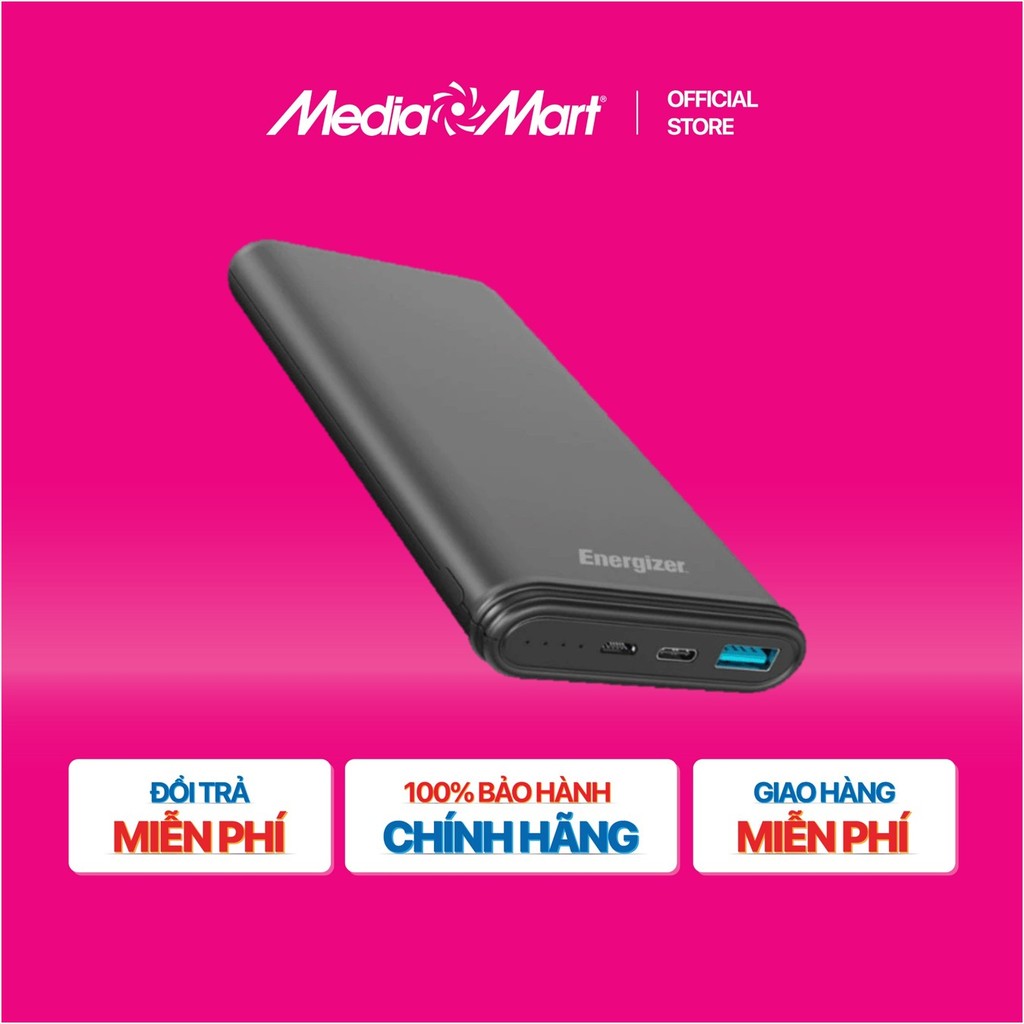 [MEDIAMART] - Pin dự phòng Energizer 10,000mAh /3.7V Li-Polymer - UE10026 - FREESHIP,Bảohànhchínhhãng
