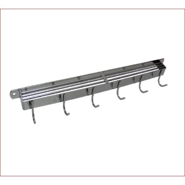 Kệ cài dao thớt bằng inox kèm móc treo đồ tiện dụng và chắc chắn tặng kèm ốc vít
