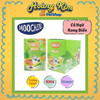 Pate MOOCHIE Mèo [12 - 24 - 48 GÓI] Thái Lan nhiều vị gói 70G hỗ trợ hệ tiêu hóa và tiêu búi lông