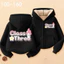 Trẻ em Cinnamoroll Zip-Up Áo khoác có mũ trùm đầu hoạt hình ngọt ngào Áo khoác mềm mại hàng ngày cho trẻ em