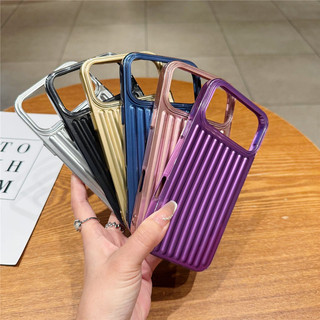 Ốp điện thoại hình hành lý mạ điện cho iPhone 17 16 15 14 13 12 11 Pro Max 17PM 17Air Bìa mềm