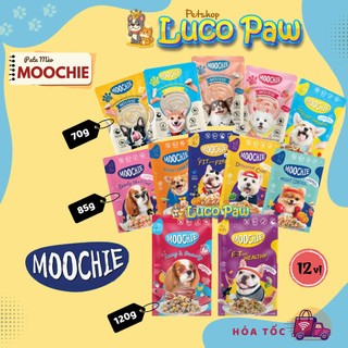 Pate Moochie Cho Chó gói lẻ 70g 85g 120g hỗ trợ tiêu hóa, miễn dịch