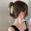 Kẹp Tóc Nữ Phù Hợp Với Tua Rua Cổ Kim Loại Hoa Lấy Kẹp Lưng Lớn Đầu Tóc Cá Mập Kẹp Mũ Đội Đầu
