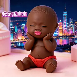 Spike Price Natasha Nhỏ Đen Búp Bê Pinch Búp Bê Giải Nén Dụng Cụ Tiện Dụng Giải Nén Chậm Phục Hồi Tricky Spoof Đồ Chơi