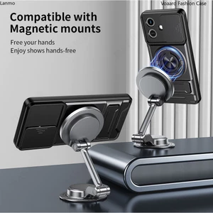 Giáp Trượt Ống Kính Funda Cho Honor Play 10 4G Global Case Xoay Vòng Từ Tính Dành Cho Honor Play 10 4G Ốp Lưng Chân Đế Capa