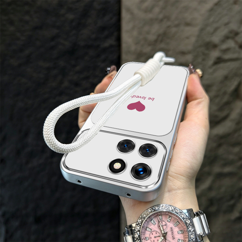 Ốp điện thoại honor X7B X7A X7C X7D X5B X5C PLUS 5G Vỏ điện thoại lo lắng Vỏ mềm chống sốc thiết kế mới cặp đôi thẩm mỹ tình yêu dành cho bé gái có dây buộc TBHSAX1