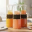 DONOVANQQ 2 Món Carafe Thủy Tinh Có Nắp, Bình Thủy Tinh Trong Suốt 1000 ML, Hộ Gia Đình Miệng Rộng Dày Dung Tích Lớn Bình Nước Lạnh Đảng