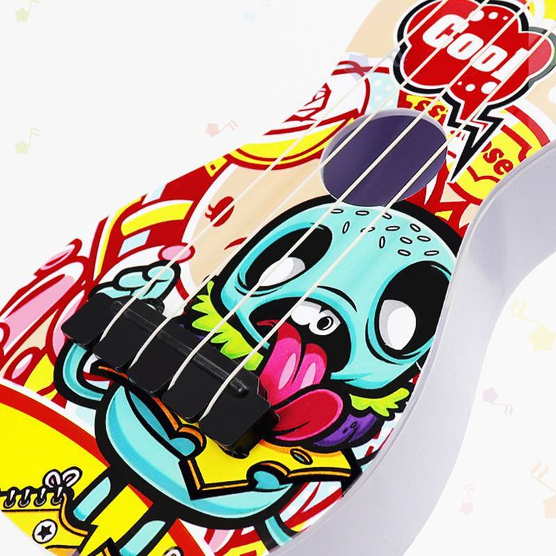 JINHF 1PC 4 Dây Mini Guitarra Quà Tặng Nhạc Cụ Giáo Dục Sớm Đồ Chơi Dành Cho Người Mới Bắt Đầu Trẻ Em Trẻ Em 21 Inch Ukulele HOT
