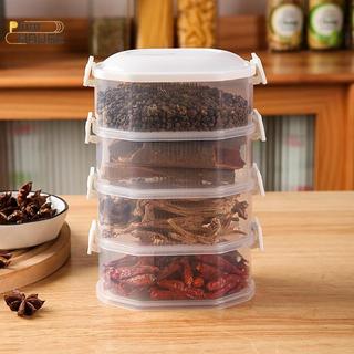 PlumHOUSE Hộp Bảo Quản Gia Vị Nhà Bếp Hành Gừng Tỏi Tươi Hộp Bảo Quản Thực Phẩm Nhiều Lớp Niêm Phong Chống Ẩm Bình Đựng Gia Đình VN