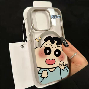 Ốp bảo vệ iPhone Crayon họa tiết Shin-chan Sạc từ tính Chống trầy xước -iP7/8/X/XS/11/12/13/14/15/16/17/Plus/Pro/Max/Air