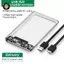 {TB & Bag} Ổ cứng gắn ngoài trong suốt 2,5or3.0 Inch HDD SSD Micro-b sang USB3.1 4TB Ổ cứng có thể gập lại Máy tính xách tay UASP SATA III.