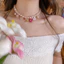 Kim Cương Trái Tim Nơ Ngọc Trai Vòng Cổ Ngọt Ngào Thời Trang Xương Đòn Cổ Phù Hợp Với Nữ