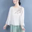 Áo thun Ma Nguyên Nữ Mùa Hè Mới Thời Trang Dáng Rộng Thêu Top Nữ