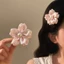Mới Satin Hoa Ngọc Trai Tóc Kẹp Trang Sức Thời Trang Phụ Kiện Cho Nữ Tiệc Thanh Lịch Mặc Hàng Ngày