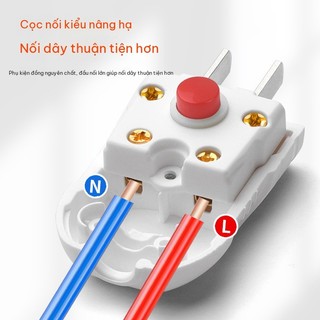 Phích cắm điện thông minh chịu nhiệt 10A có công tắc Công tắc Diode, dẫn điện tốt, Chịu nhiệt tốt, Sửa điện gia đình