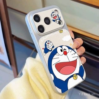 Ốp điện thoại mới nhất họa tiết da cao cấp Doremon miệng to dễ thương Thích hợp cho iphone 17promax / 16 / 15 / 13pro / 13promax / 14pro / 14promax / 15pro Vỏ chống sốc