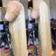 Phụ nữ Tóc giả thẳng dài 26 Inch chịu nhiệt Ánh sáng tóc vàng Flattering Mọi khuôn mặt Tổng hợp cho Prom hoặc Chụp ảnh mới