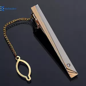 Kudosation Nam Kim Loại Đơn Giản Netie Bule Vàng Bạc Màu Dây Buộc Thanh Khóa Kẹp Dây Buộc Pin Trang Sức Tinh Tế Thời Trang Cho Quà Tặng Đám Cưới Đẹp