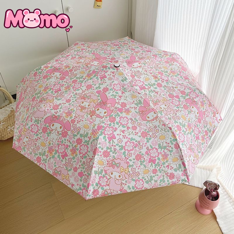 My Melody họa tiết hoạt hình dễ thương chống nắng và bảo vệ mưa ô trẻ em