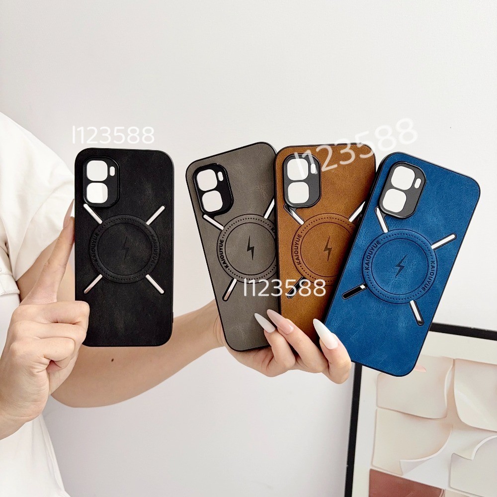 Ốp điện thoại Từ Tính Cho Infinix GT 50 Pro GT50Pro 5G 2026 Infinix GT50 Pro Napa-textured PU Silicone Da Ốp điện thoại Chống Sốc