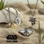 STAR WARS STAR WARS Nhẫn Mặt Dây Chuyền Mandalorian Niche Trang Sức Cao Cấp