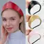 PNPIA- Thời Trang Có Thể Điều Chỉnh Da Nữ Chống Trơn Trượt Vương Miện Châu Âu Và Mỹ Băng Đô Quấn Tóc Nữ Mũ