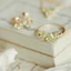 Nhẫn nữ zircon hình bướm xanh tươi khí chất thời trang cá tính và đa năng