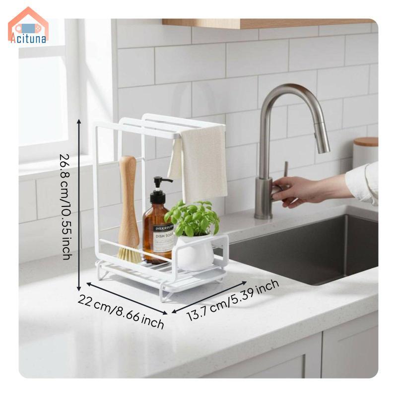 Bồn Rửa Nhà Bếp Giá Sắp Xếp Thiết Kế Thoát Nước Bọt Biển Giá Đỡ Có Khăn Ăn Nhà Bếp Bồn Rửa Nhà Tổ Chức Cho Nhà Vệ Sinh