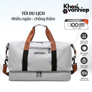 Túi Đựng Quần Áo Du Lịch Có Ngăn Đựng Giày Riêng, Vải Polyester Chống Thấm Kích Thước 46x25x28cm