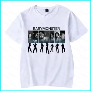 SY3 BABYMONSTER RAMI AHYEON RORA ASA RUKA CHIQUITA PHARITA Áo thun mùa hè 3D tay ngắn hàng đầu YS3