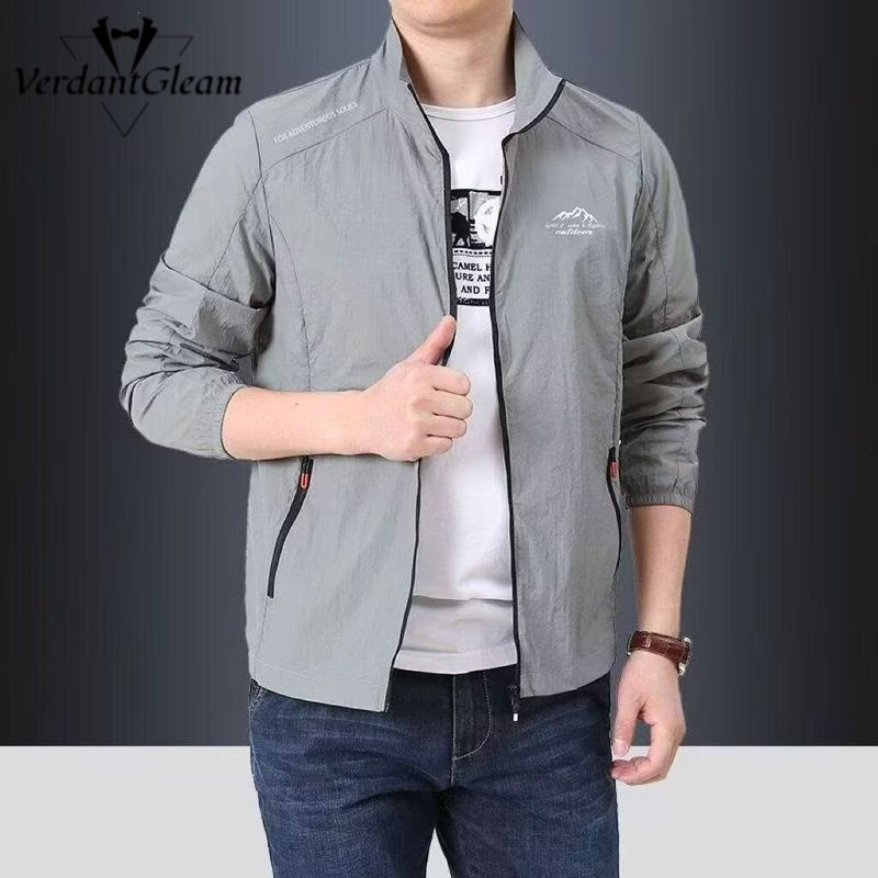 Áo khoác thể thao ngoài trời chống tia cực tím VG dành cho nam, áo gió nhẹ khô nhanh thoáng khí